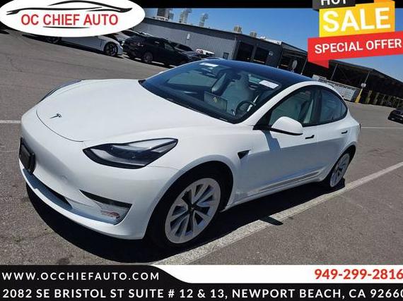 TESLA MODEL 3 2022 5YJ3E1EA3NF320928 image